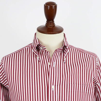 Giotto（ジオット）ストライプ ボタンダウン シャツ【レッド】国内正規品
