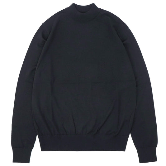 nomiamo（ノミアモ）定番 モックネック ニット 33ゲージ【ブラック】国内正規品