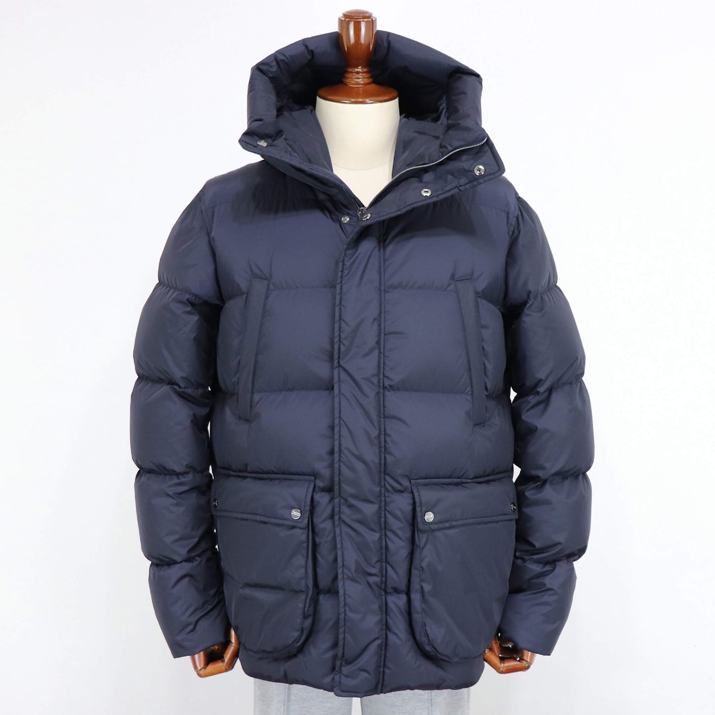 HERNO（ヘルノ）ミリタリーダウンブルゾン POLAR-TECH【ネイビー】国内正規品