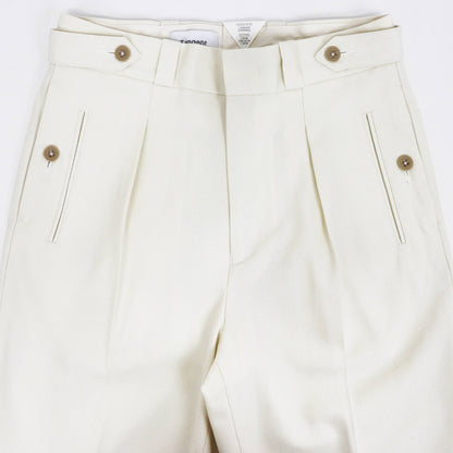 Tangent（タンジェント）CHARLES シャルル TAN04° ハードツイストツイル コットンパンツ【ホワイト】国内正規品