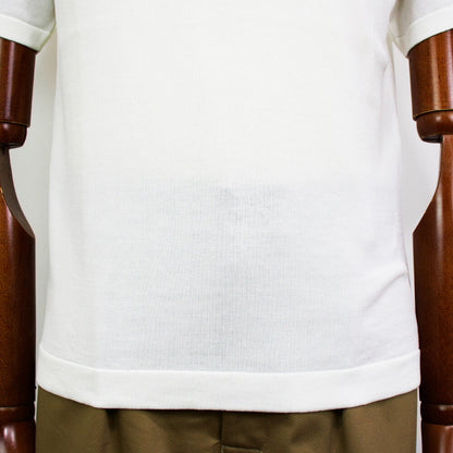 Blu Bre（ブルブレ）ニットT ドレスTシャツ オーガニックコットン100%【オフホワイト】国内正規品