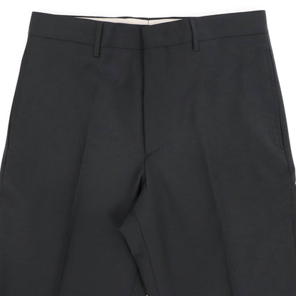 BERWICH（ベルウィッチ）LUCANO LONG ノープリーツ ワイドテーパード ストレッチ パンツ【ブラック】国内正規品