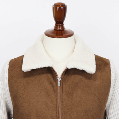 GRAN SASSO（グランサッソ）エコムートンブルゾン【ブラウン】国内正規品