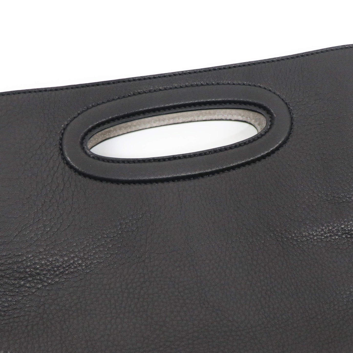 THE SOLE（ザソル）PIEGA クラッチバッグ サドルレザー【ブラック】国内正規品