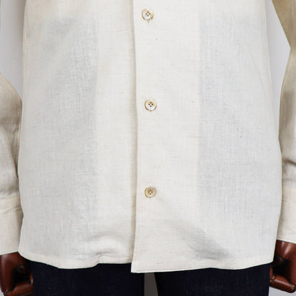 Errico Formicola（エリコ フォルミコラ）LECCE ワンピースカラー リネンシャツアウター【イエロー】国内正規品