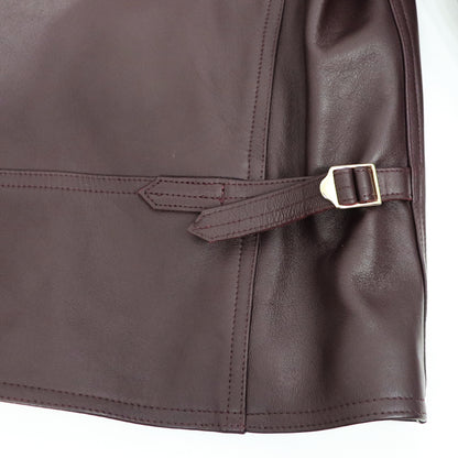 CINQUANTA（チンクワンタ）G8 Type FLIGHTBLOUSON レザージャケット ゴールドジップ【バーガンディー】国内正規品