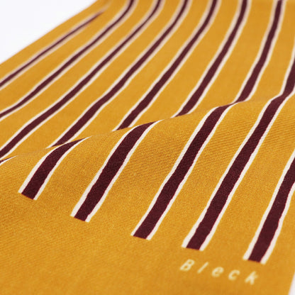 Bleck（ブレック）ストライプ柄 ウール100% ストール【マスタード】国内正規品