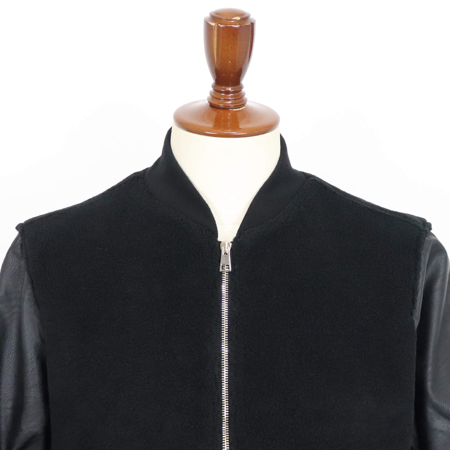 giabsarchivio（ジャブスアルキヴィオ）BARDI / バルディ MA-1 シンセティックレザー×ボアフリース【ブラック】国内正規品