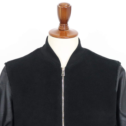 giabsarchivio（ジャブスアルキヴィオ）BARDI / バルディ MA-1 シンセティックレザー×ボアフリース【ブラック】国内正規品