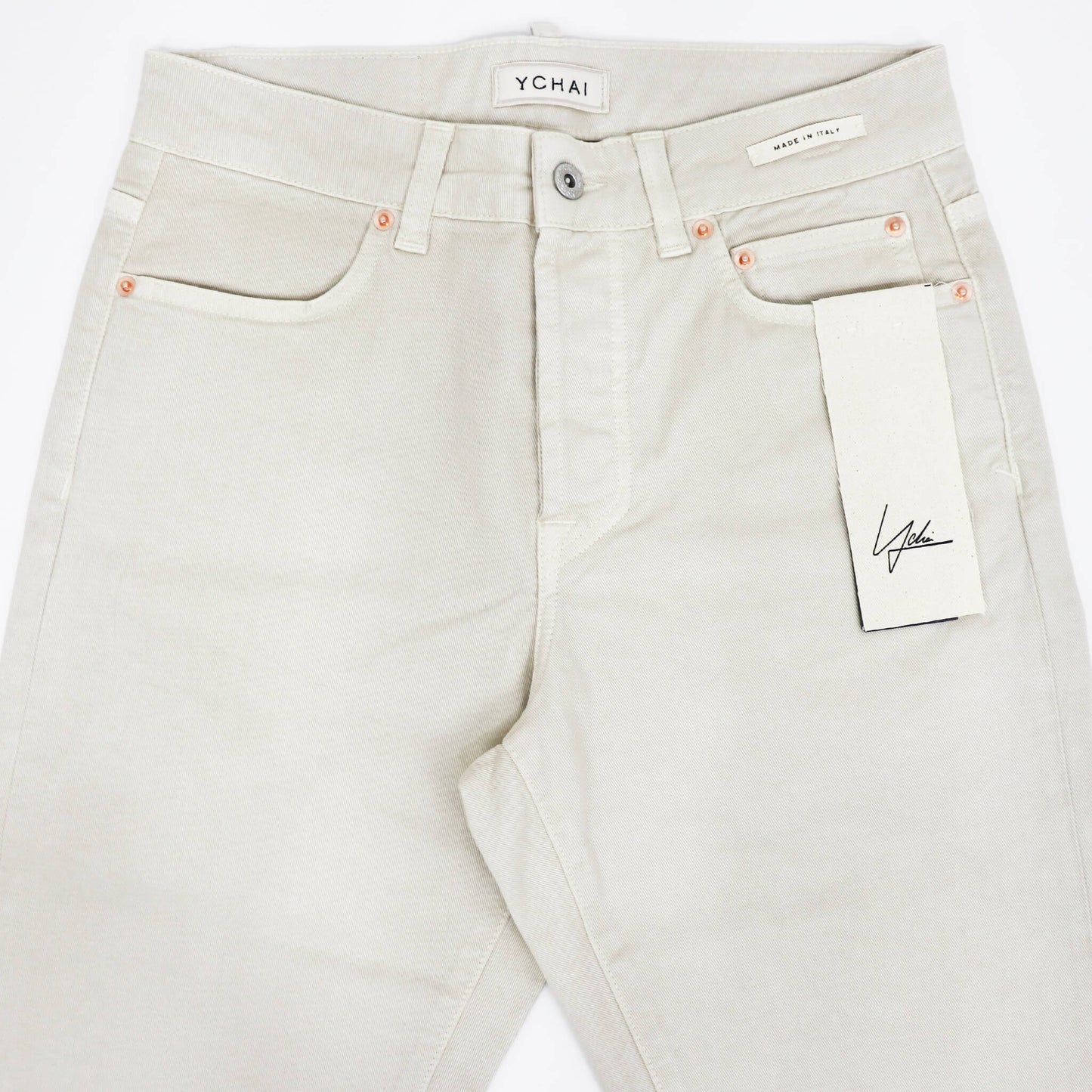 YCHAI（イカイ）EDMUNDO / エドモンド 製品染め ストレッチ コットンパンツ【サンドベージュ】国内正規品