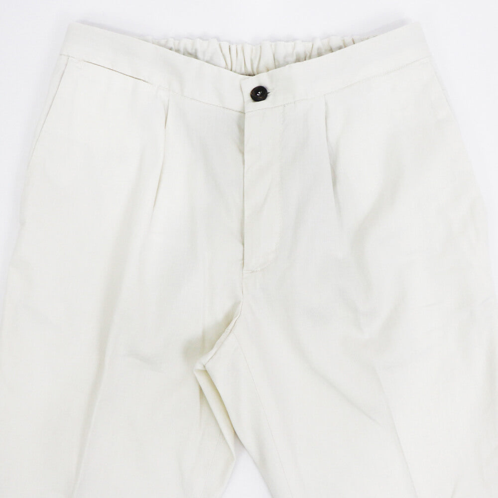 【 再入荷 】DEVORE（デヴォレ）ドローストリングス ストレッチ パンツ【ホワイト】国内正規品