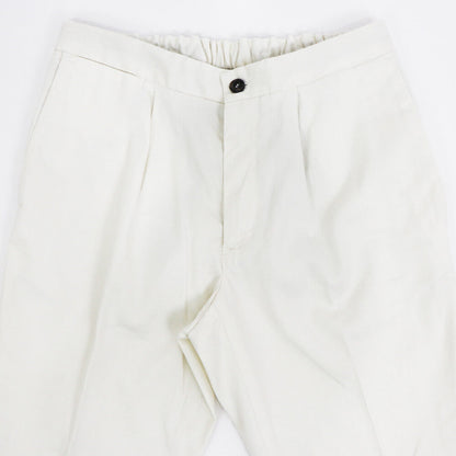 【 再入荷 】DEVORE（デヴォレ）ドローストリングス ストレッチ パンツ【ホワイト】国内正規品