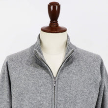 画像をギャラリービューアに読み込む, Vandori（ヴァンドリ）カシミヤブレンド ハイネックジップ ブルゾン【ミディアムグレー】国内正規品
