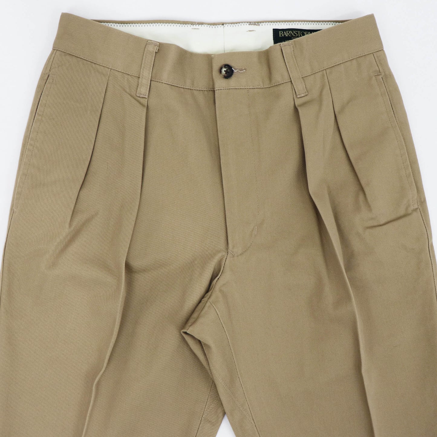 BARNSTORMER（バーンストーマー）2P DRESS CHINOS ツープリーツ ドレスチノパン 1002P【カーキ】国内正規品