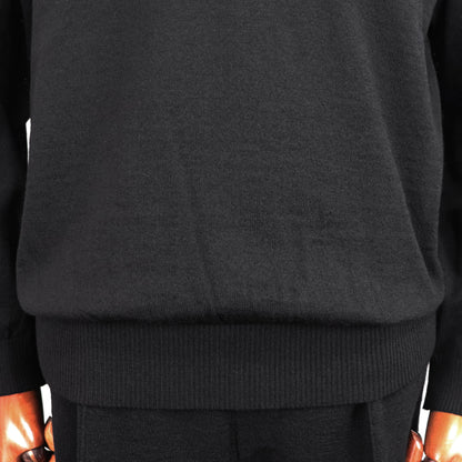 Blu Bre（ブルブレ）ドライタッチウール ニットポロ【ブラック】国内正規品