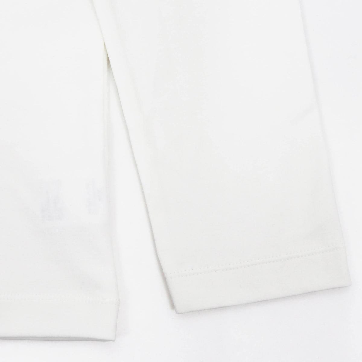 RIVORA（リヴォラ）スビンコットン クルーネック ロングスリーブTシャツ【ホワイト】国内正規品