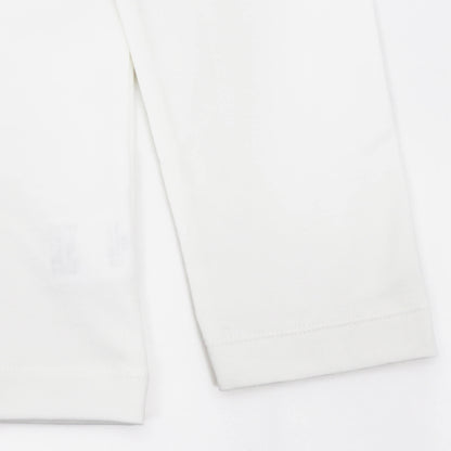 RIVORA（リヴォラ）スビンコットン クルーネック ロングスリーブTシャツ【ホワイト】国内正規品
