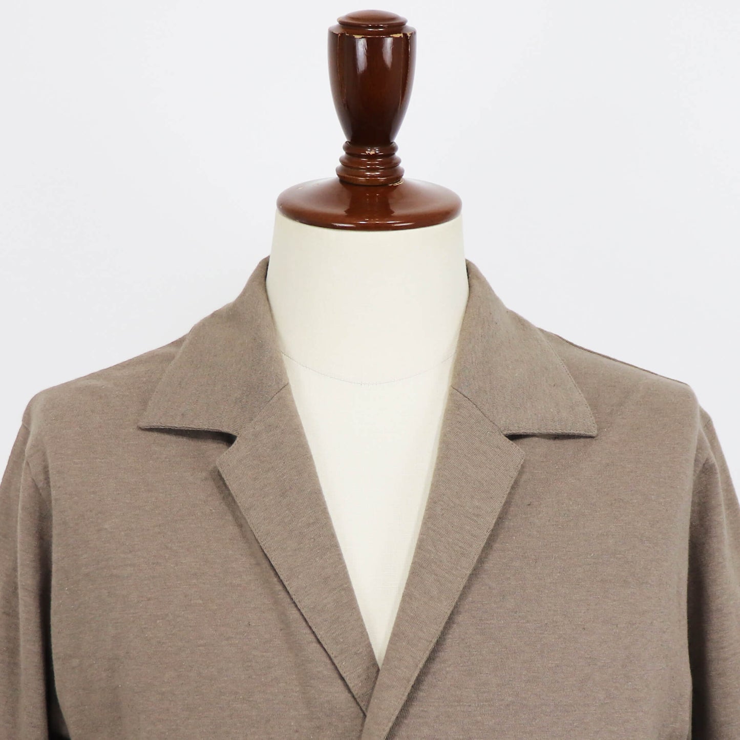 nomiamo（ノミアモ）コットンリネン カットソージャケット【ベージュ】国内正規品