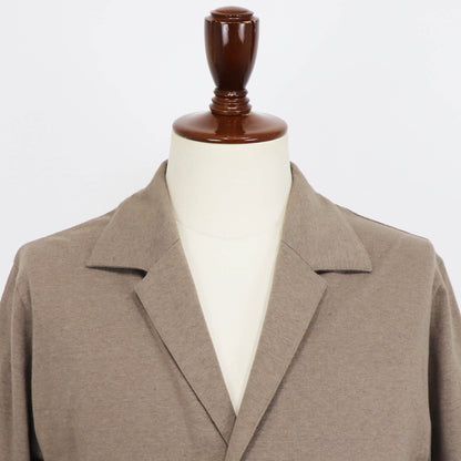 nomiamo（ノミアモ）コットンリネン カットソージャケット【ベージュ】国内正規品