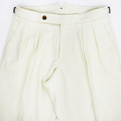 BERWICH（ベルウィッチ）SCOTCH / スコッチ 2プリーツパンツ【ホワイト】国内正規品