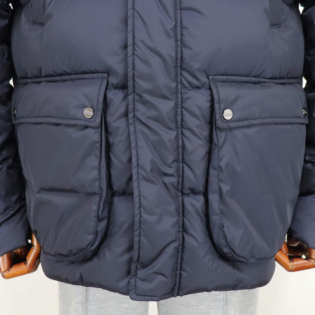 HERNO（ヘルノ）ミリタリーダウンブルゾン POLAR-TECH【ネイビー】国内