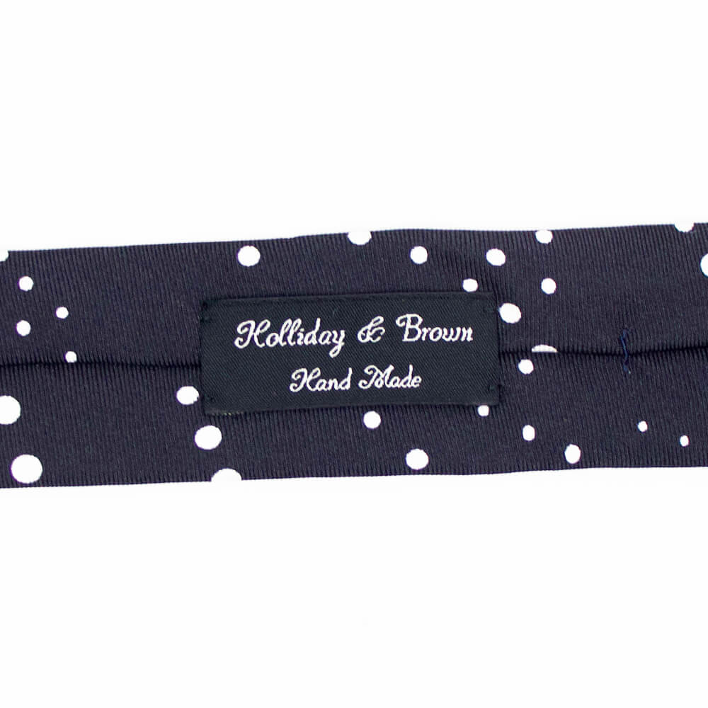 HOLLIDAY&BROWN（ホリデーアンドブラウン）ハンドメイド シルク タイ【ブラック】国内正規品