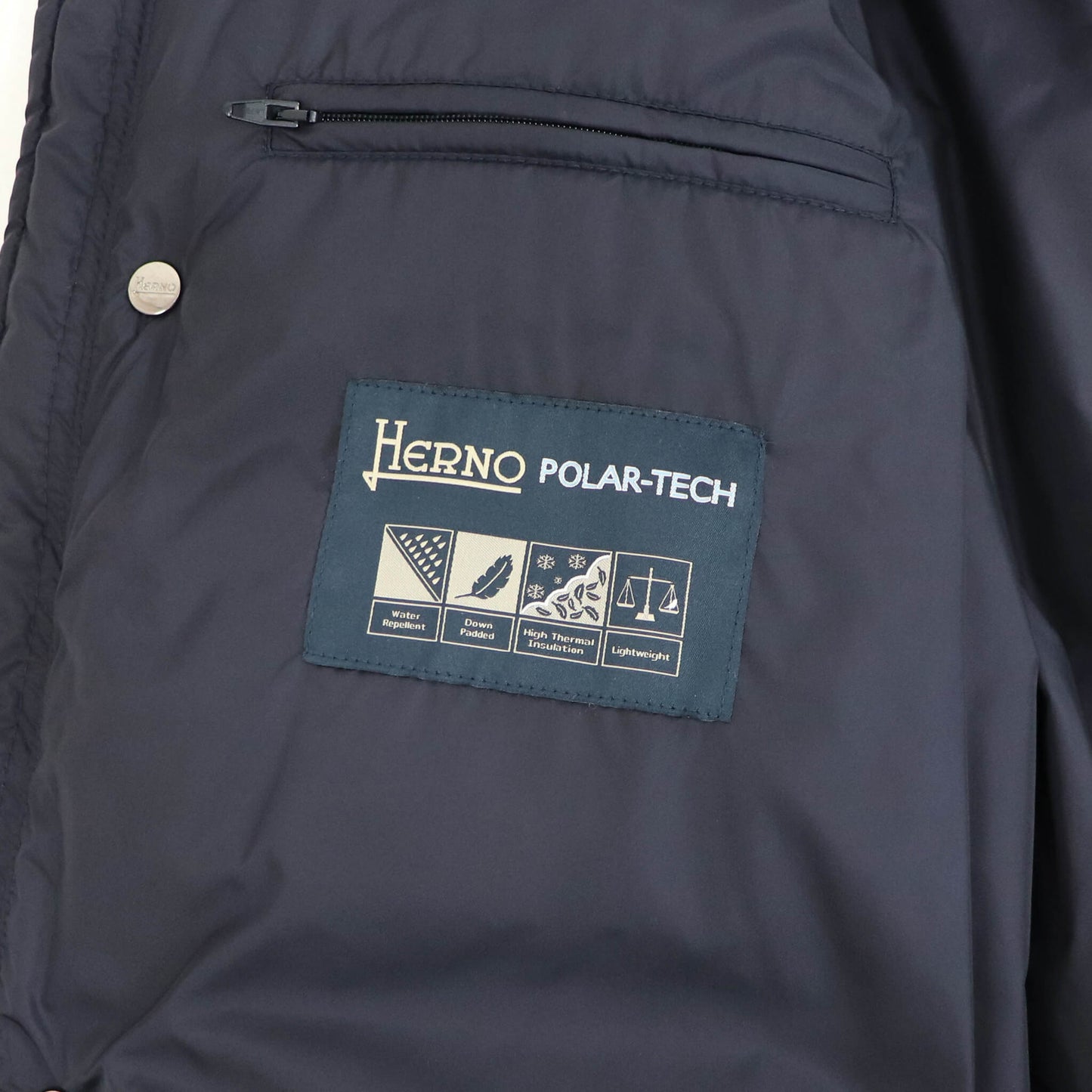 HERNO（ヘルノ）ミリタリーダウンブルゾン POLAR-TECH【ネイビー】国内正規品