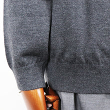 画像をギャラリービューアに読み込む, MOONCASTLE（ムーンキャッスル）12G Merino Wool Cardigan 12ゲージ メリノウール カーディガン【ダークグレー】国内正規品
