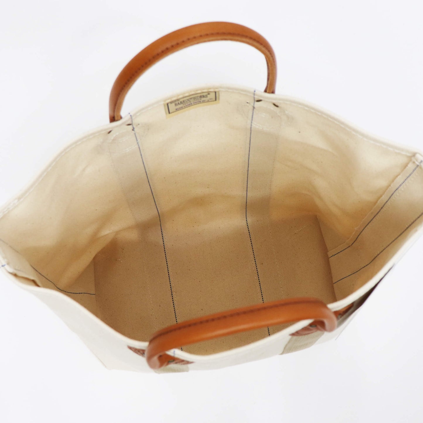 Barkoutsiders（バークアウトサイダーズ）Leather Handle Tote 80's Tall【ベージュ】国内正規品