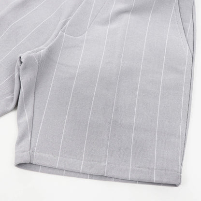 Vandori（ヴァンドリ）ミラノリブ ストライプ ショートパンツ【アイスグレー】国内正規品