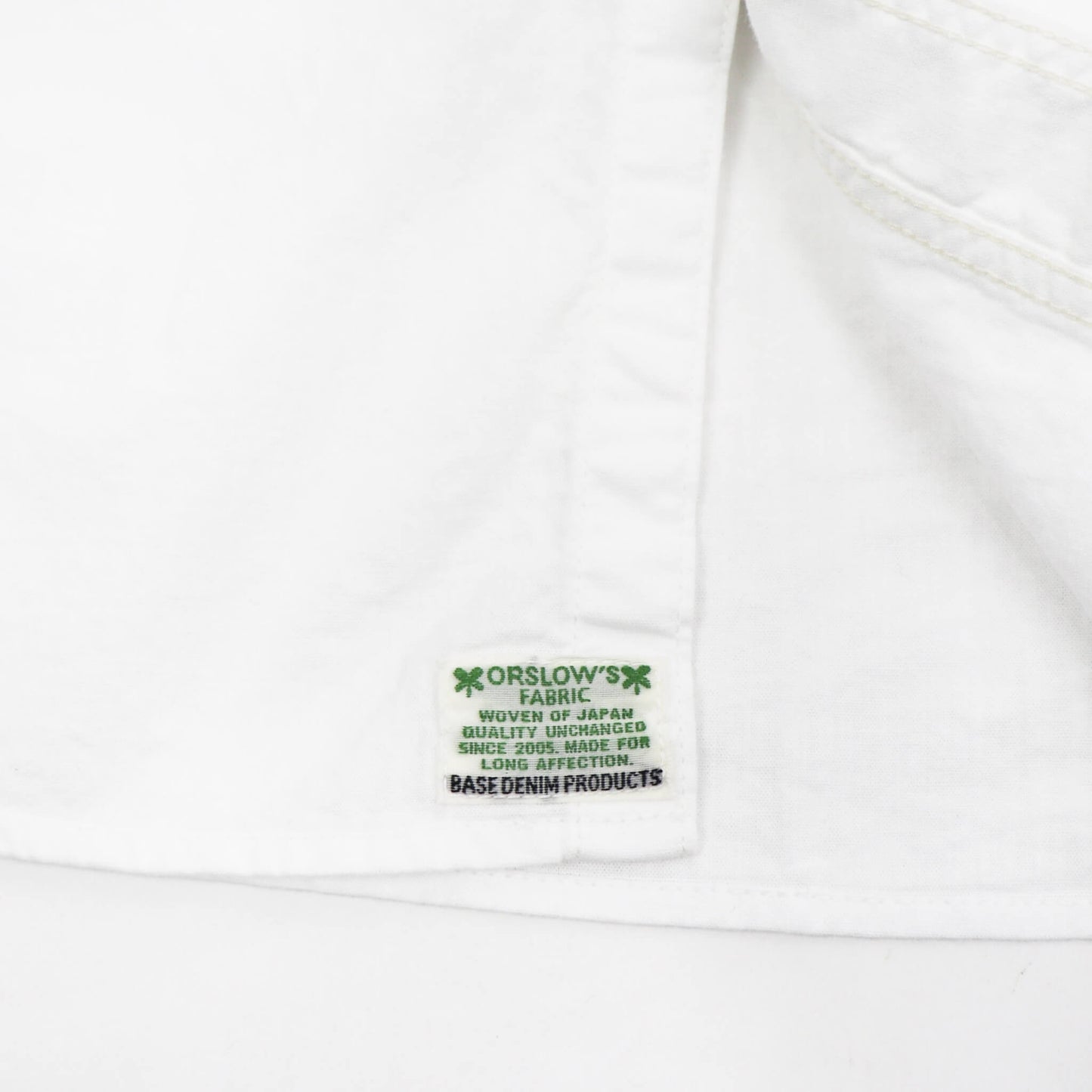orSlow（オアスロウ）SHORT SLEEVE WHITE CHAMBRAY WORK SHIRT【ホワイト】国内正規品