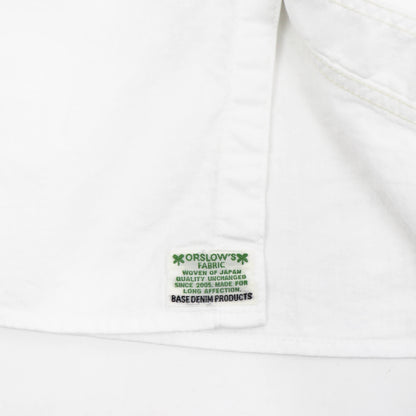 orSlow（オアスロウ）SHORT SLEEVE WHITE CHAMBRAY WORK SHIRT【ホワイト】国内正規品