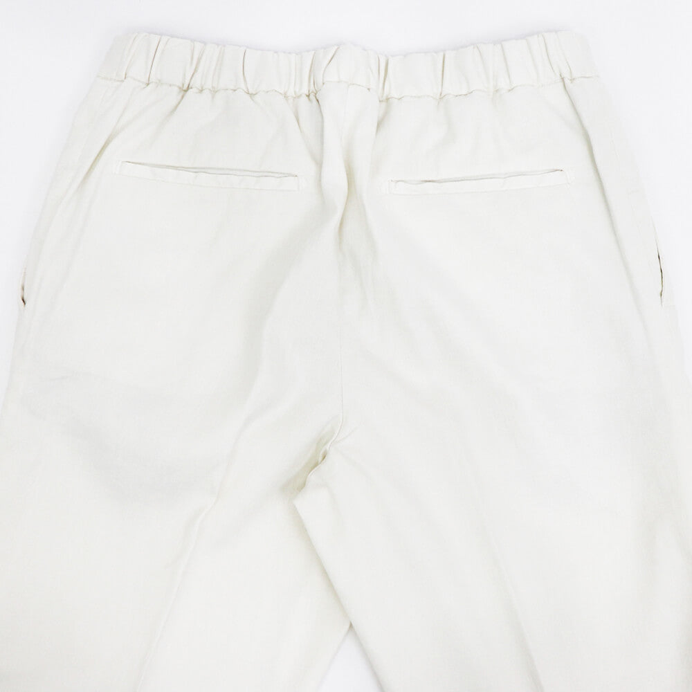 【 再入荷 】DEVORE（デヴォレ）ドローストリングス ストレッチ パンツ【ホワイト】国内正規品