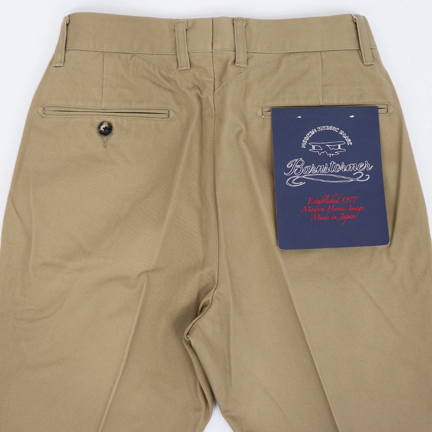 BARNSTORMER（バーンストーマー）2P DRESS CHINOS ツープリーツ ドレスチノパン 1002P【カーキ】国内正規品