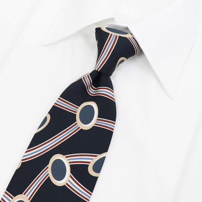HOLLIDAY&BROWN（ホリデーアンドブラウン）ハンドメイド シルク タイ【ネイビー】国内正規品