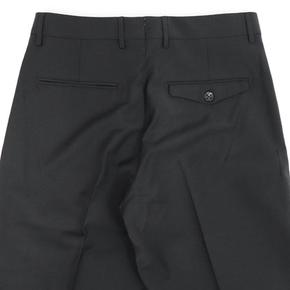 BERWICH（ベルウィッチ）LUCANO LONG ノープリーツ ワイドテーパード ストレッチ パンツ【ブラック】国内正規品