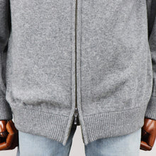 画像をギャラリービューアに読み込む, Vandori（ヴァンドリ）カシミヤブレンド ハイネックジップ ブルゾン【ミディアムグレー】国内正規品
