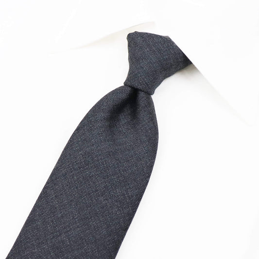 BRUNO（ブルーノ）スフォデラートトレピエゲ ウールタイ Loro Piana / ロロ・ピアーナ 生地使用 トレピエゲ 三つ折り ウール ネクタイ【グレー】正規販売店