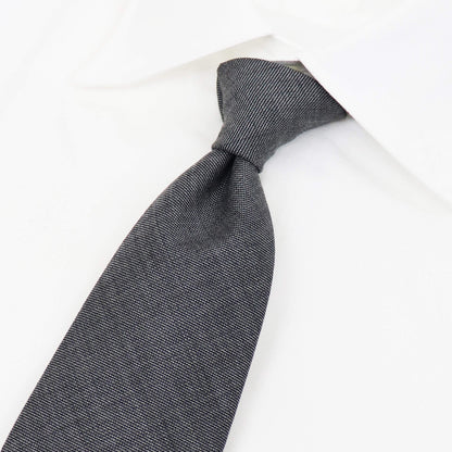 BRUNO（ブルーノ）スフォデラートトレピエゲ ウールタイ DORMEUIL / ドーメル 生地使用 トレピエゲ 三つ折り ウール ネクタイ【ライトグレー】正規販売店