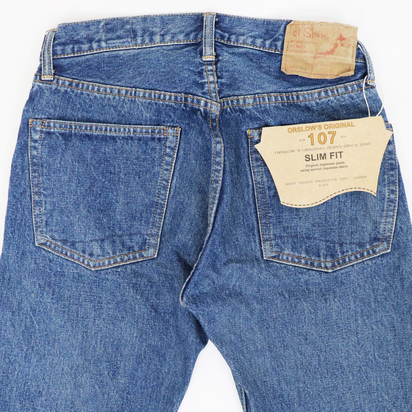 orSlow（オアスロウ）107 IVY FIT SELVEDGE DENIM アイビーフィット セルビッチ デニムパンツ【2イヤーウォッシュ】国内正規品