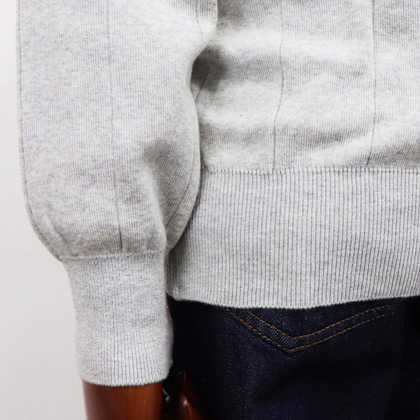 Vandori（ヴァンドリ）針抜き シャツカーディガンニット【ライトグレー】国内正規品