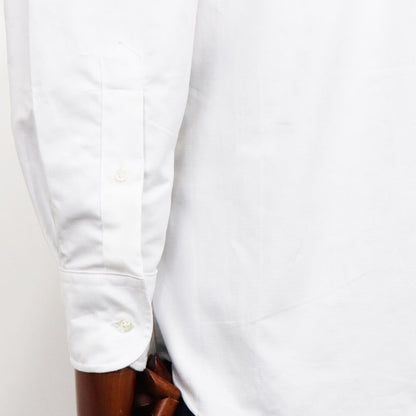 INDIVIDUALIZED SHIRTS（インディヴィジュアライズド シャツ）Giotto 別注 STANDARD FIT スタンダードフィット ボタンダウン コットン ツイル シャツ【ホワイト】国内正規品
