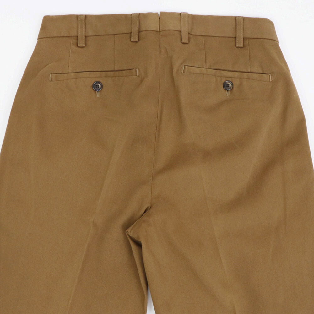 BORELIO（ボレリオ）ワンプリーツ テーパード コットンパンツ【テラコッタ】国内正規品