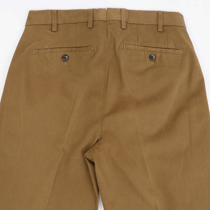 BORELIO（ボレリオ）ワンプリーツ テーパード コットンパンツ【テラコッタ】国内正規品