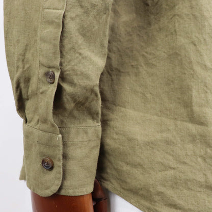 CORDINGS（コーディングス）アイリッシュリネンオーバーシャツ【セージグリーン】国内正規品