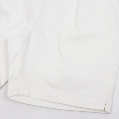 dotBravo（ドットブラーボ）Inghilterra Militare イギリス軍 プリーツ入り コットン ショート パンツ【ホワイト】国内正規品