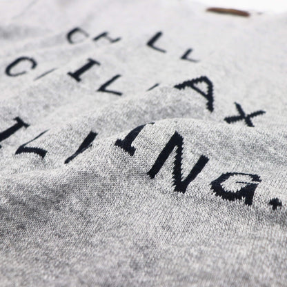 Vandori（ヴァンドリ）リネンコットン CHILL レタードTシャツ【グレー】国内正規品