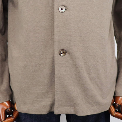 nomiamo（ノミアモ）コットンリネン カットソージャケット【ベージュ】国内正規品