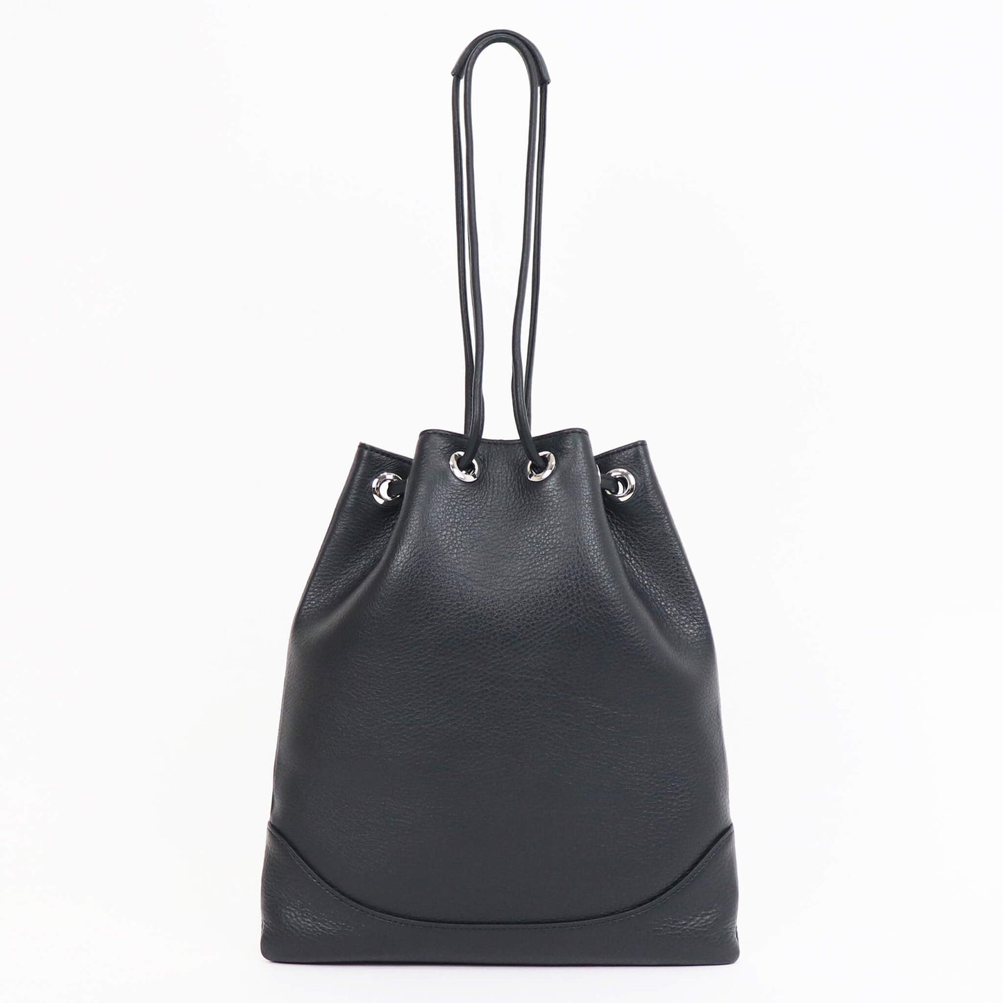 PELLE MORBIDA（ペッレ モルビダ）ドローストリングバッグ【ブラック】国内正規品