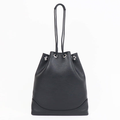 PELLE MORBIDA（ペッレ モルビダ）ドローストリングバッグ【ブラック】国内正規品